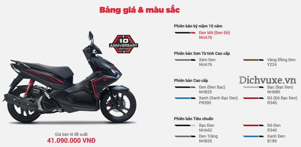 Giá xe Honda Air Blade tháng 11/2019: Niêm yết chỉ từ 38 triệu đồng