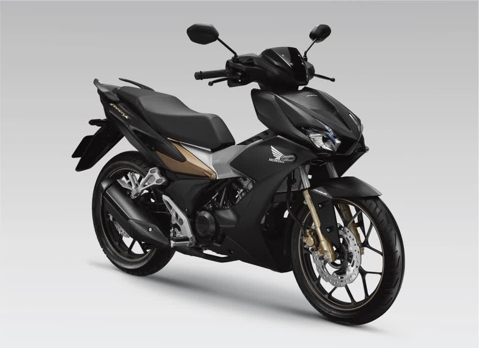 Honda Winner X bản Đen mờ màu Đen Bạc Vàng đồng giá đề xuất 49.49 triệu đồng.