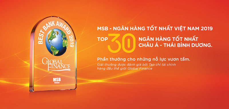 Đây là lần thứ 2 MSB vinh dự được nhận giải thưởng danh giá này sau lần đầu tiên vào năm 2017.