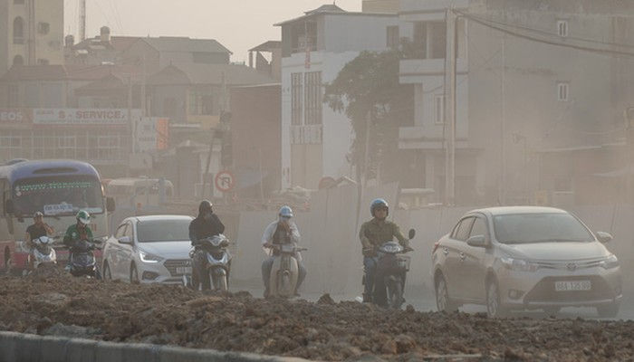 Không khí Hà Nội ô nhiễm ở mức nguy hại cho sức khỏe người dân. Ảnh minh họa.