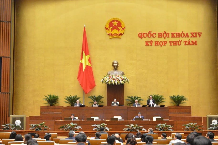 Phó Chủ tịch Quốc hội Đỗ Bá Tỵ điều hành phiên họp sáng 13/11. Ảnh: Quốc Khánh.