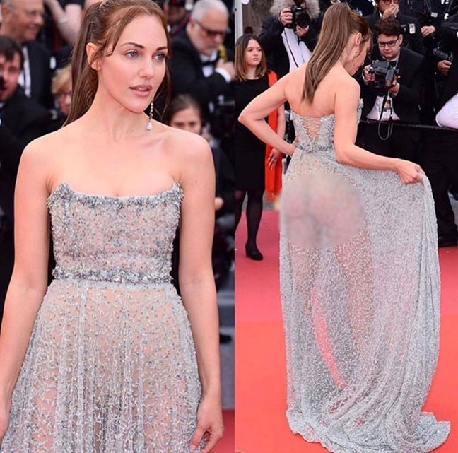 Tại LHP phim Cannes 2019, nữ diễn viên Meryem Uzerli khiến khán giả ngượng ngùng thay với bộ cánh xuyên thấu, mỏng manh đến mức lộ gần như toàn bộ cơ thể trên thảm đỏ.