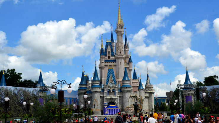 Một góc của Lâu đài Lọ Lem ở Vương quốc Phép thuật tại Walt Disney World Resort ở Orlando, Mỹ.