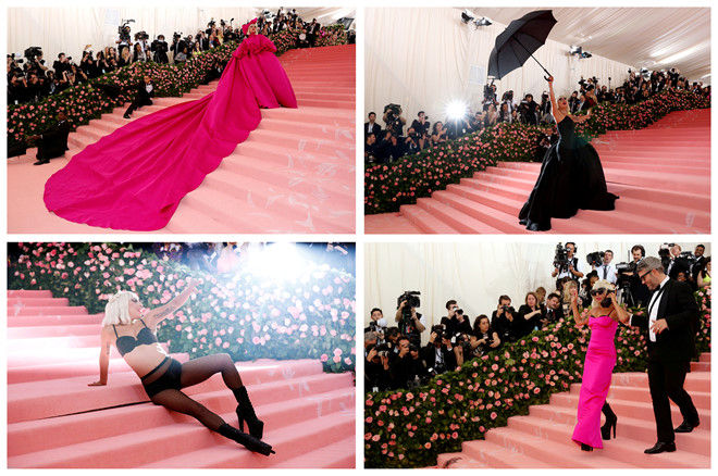 Hết ăn mặc khác người, Lady Gaga vẫn biết cách thu hút toàn bộ sự chú ý trên thảm đỏ Met Gala 2019 với những màn lăn lê bò trườn, lột đồ hay thay liền 3 bộ cánh.