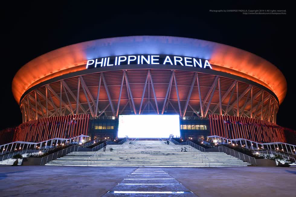   Nhà thi đấu Philippine Aren có sức chứa lên đến 55.000 chỗ ngồi - nơi tổ chức SEA Games 30.  