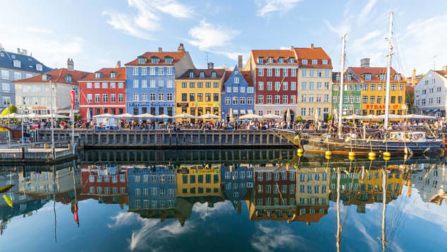Một dãy nhà ở Đan Mạch. Ảnh: Shutterstock.