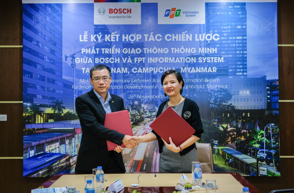 FPT vừa hợp tác cùng tập đoàn Bosch cung cấp giải pháp giao thông cho Việt Nam, Campuchia và Myanmar