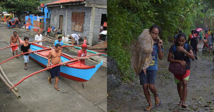 Người dân Philippines chạy bão Kammuri