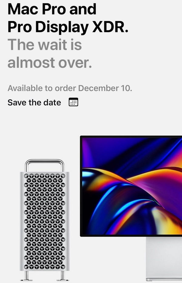 Bộ đôi Mac Pro mới và Pro Display XDR được đặt hàng vào ngày 10/12