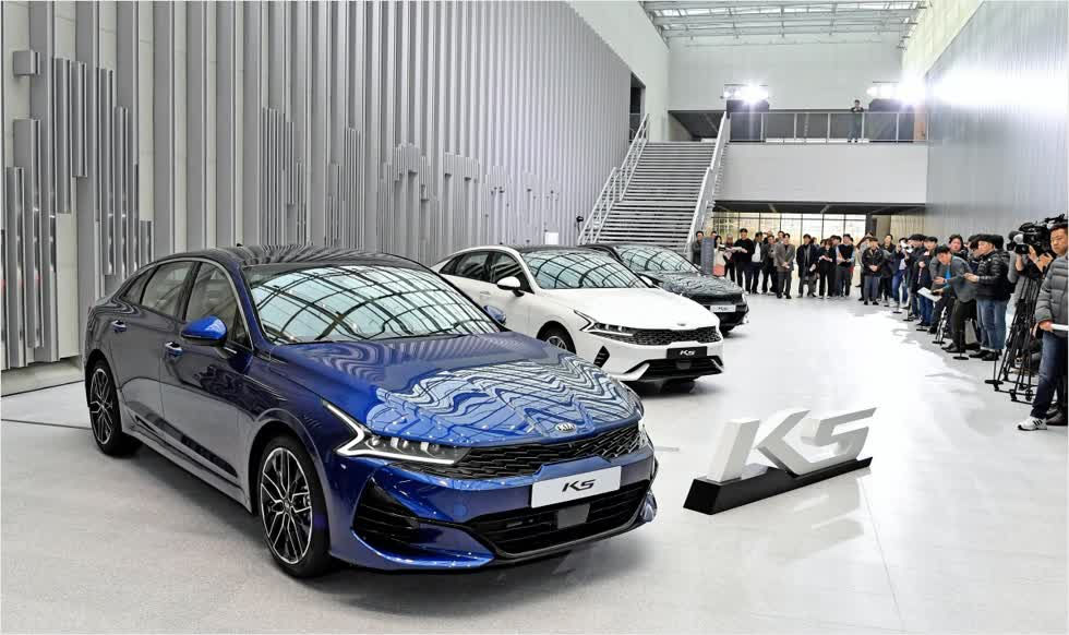 Kia K5 trong buổi ra mắt gần nhất tại quê nhà Hàn Quốc