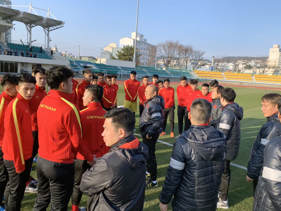U23 Việt Nam có buổi tập đầu tiên tại Hàn Quốc