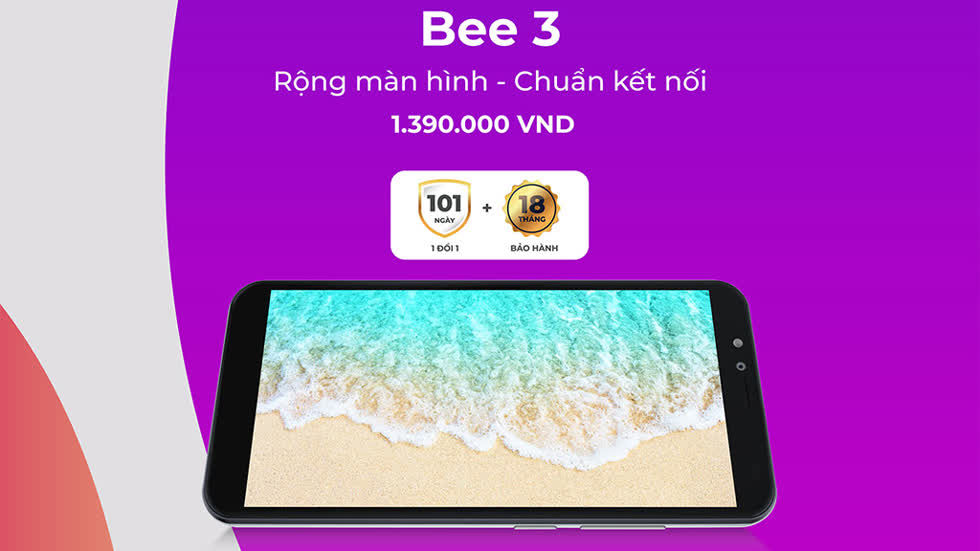 Dự kiến, Vsmart Bee 3 sẽ được bán ra với mức giá chỉ 1.39 triệu đồng cùng hai tùy chọn màu sắc là Đen và Trắng. Ngoài ra, thiết bị này cũng đi kèm chế độ bảo hành 18 tháng và và 101 ngày 1 đổi 1.