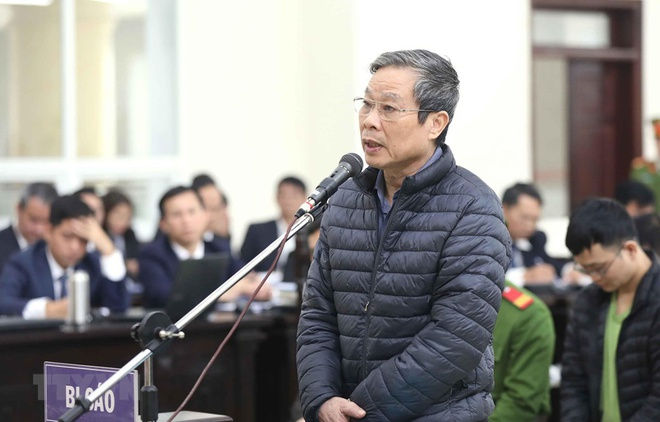 Bị cáo Nguyễn Bắc Son tại tòa. Ảnh: TTXVN.