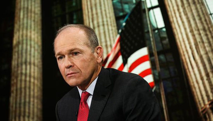 Ông Dennis Muilenburg, CEO vừa bị cách chức của Boeing - Ảnh: Bloomberg.