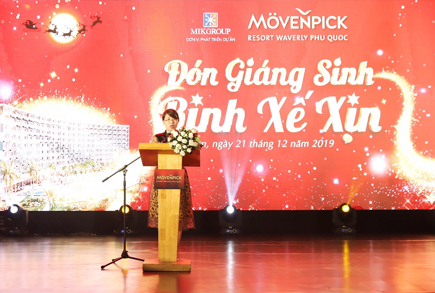 Bà Lê Thị Hải Châu - Giám đốc điều hành Dự án Mövenpick Resort Waverly Phú Quốc.
