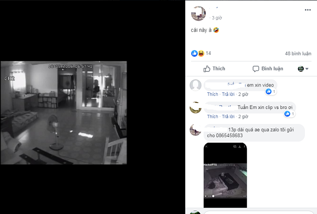 HackerPTG tiếp tục tung clip nóng Văn Mai Hương cùng trai lạ trong phòng khách