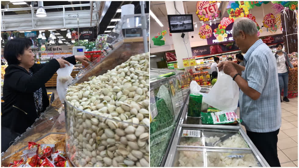 Hình ảnh được ghi nhận tại siêu thị Emart Phan Văn Trị, Gò Vấp. Ảnh: Phượng Lê