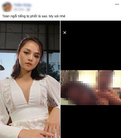 Một tài khoản đăng đàn khẳng định người lộ clip nhạy cảm là diễn viên Thu Quỳnh.