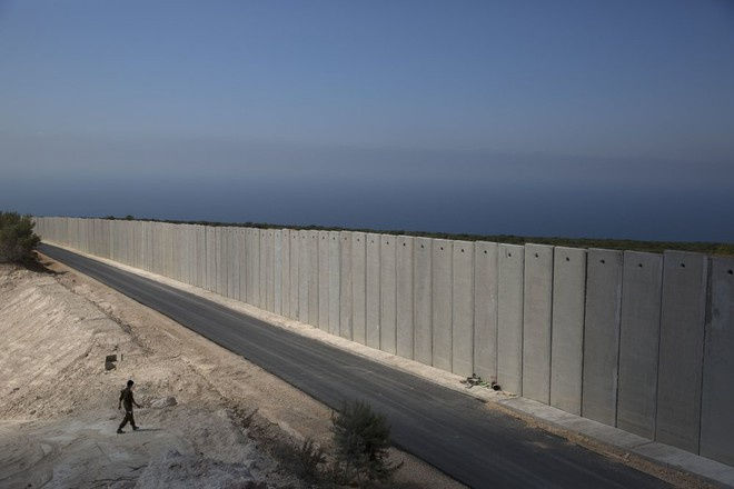 Một đoạn biên giới Israel - Lebanon vào tháng 9/2018. Ảnh: AP.