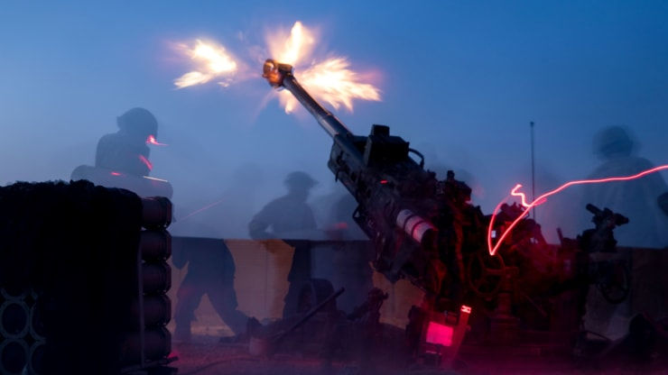 Các xạ thủ quân đội Mỹ tham gia hỗ trợ Iraq chống lại IS ngày 10/8/2019.