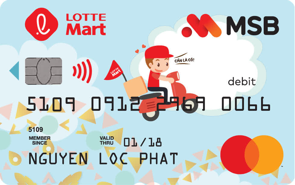  Thẻ ghi nợ liên kết LOTTE Mart.
