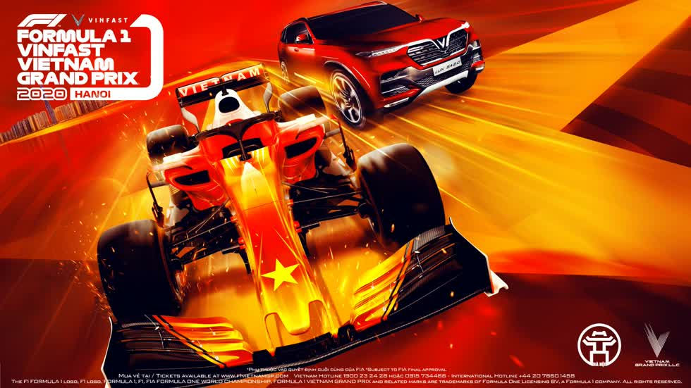 VinFast là Nhà tài trợ chính của chặng đua F1 VinFast Vietnam Grand Prix 2020.
