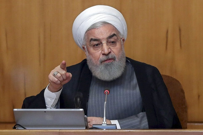 Tổng thống Iran Hassan Rouhani. Ảnh: AP.