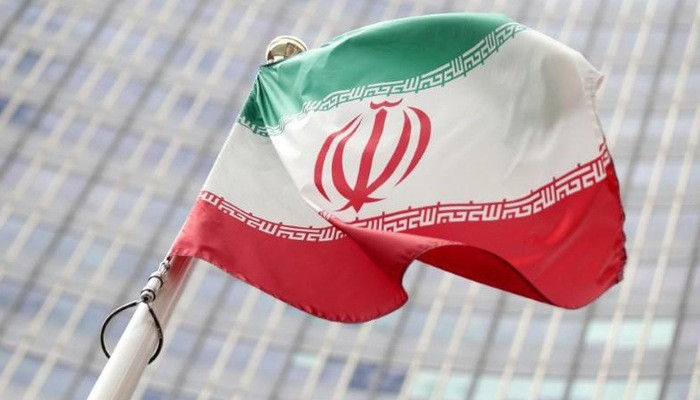 Cờ Iran ở trụ sở Cơ quan Năng lượng nguyên tử Quốc tế (IAEA) ở Vienna, Áo, hôm 10/7/2019 - Ảnh: Reuters.