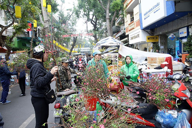 Không khí Tết trên phố phường Hà Nội