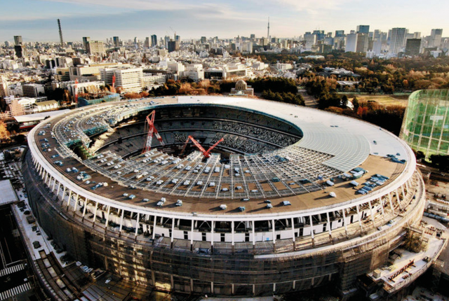   Sân vận động Tokyo, nơi sẽ diễn ra lễ khai mạc Olympic 2020  