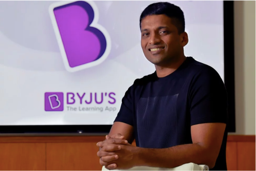   Byju Raveendran, người sáng lập Byju’s, công ty khởi nghiệp công nghệ giáo dục có trụ sở tại Bangalore.  
