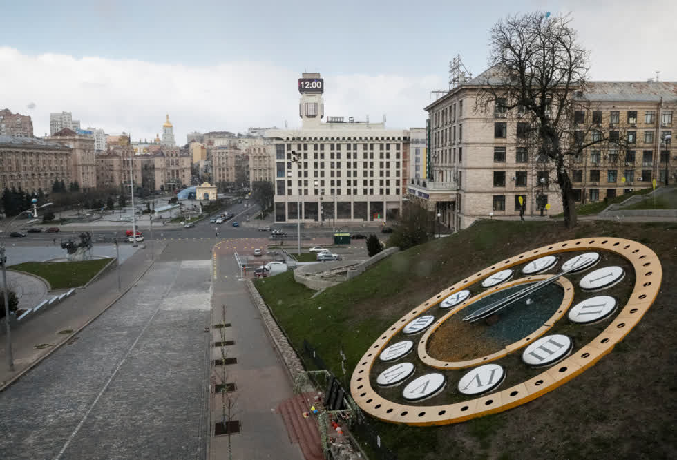     Maidan Nezalezhnosti (Quảng trường Độc lập) ở Kie, Ukaraine. 