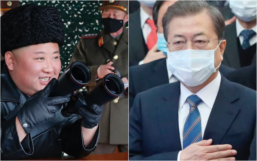 Chủ tịch Triều Tiên và Tổng thống Hàn Quốc.