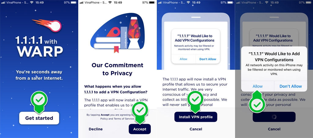 Hướng dẫn nhận 1,4 triệu GB data VPN Warp  miễn phí