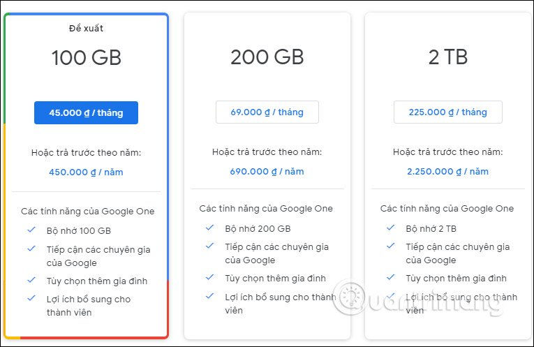 Cách mua thêm dung lượng Google Drive đơn giản nhất