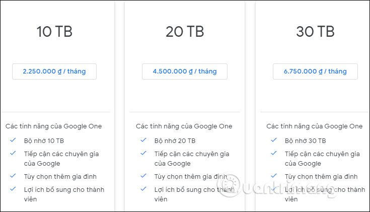 Cách mua thêm dung lượng Google Drive đơn giản nhất