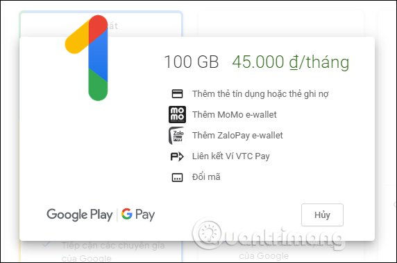 Cách mua thêm dung lượng Google Drive đơn giản nhất