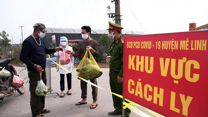 Thôn Hạ Lôi hiện đang bị phong tỏa.