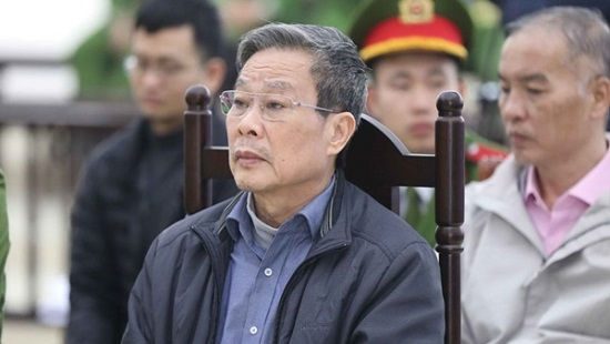 Bị cáo Nguyễn Bắc Son tại phiên tòa sơ thẩm. Ảnh: Công lý