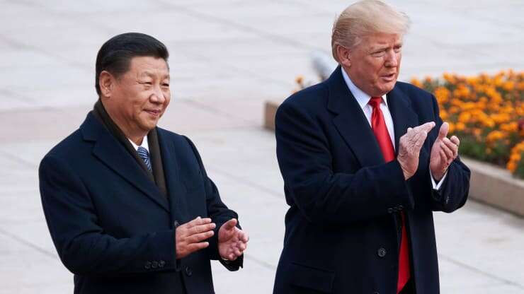 Tổng thống Mỹ Donald Trump và Chủ tịch Trung Quốc Tập Cận Bình tại Bắc Kinh