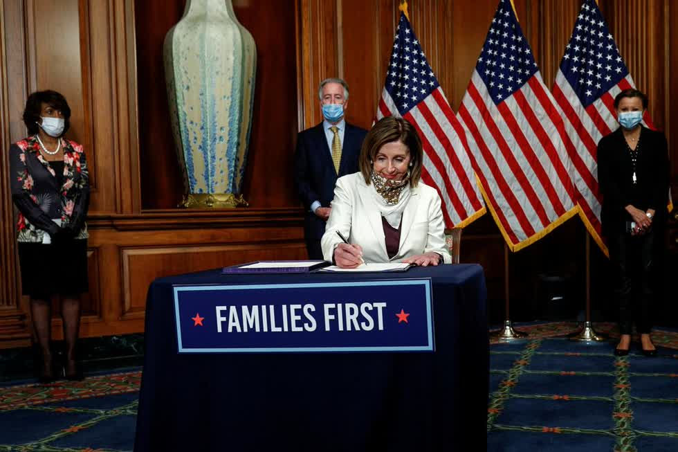    Chủ tịch Hạ viện Mỹ , bà Nancy Pelosi. Ảnh: Reuters.  