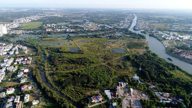 Dự án Khu dân cư Phước Kiển (huyện Nhà Bè) có quy mô 91ha đã mất 3 năm nhưng chưa thể làm xong thủ tục. 