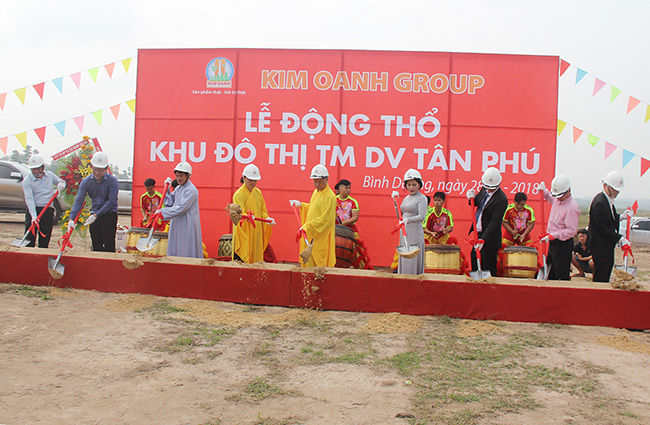 Công ty Kim Oanh đã làm lễ khởi công Khu đô thị Tân Phú và huy động vốn của khách hàng tại dự án này.