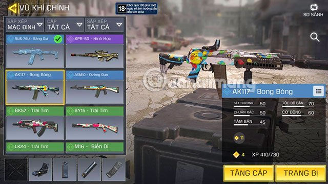 Top súng mạnh nhất Call of Duty Mobile