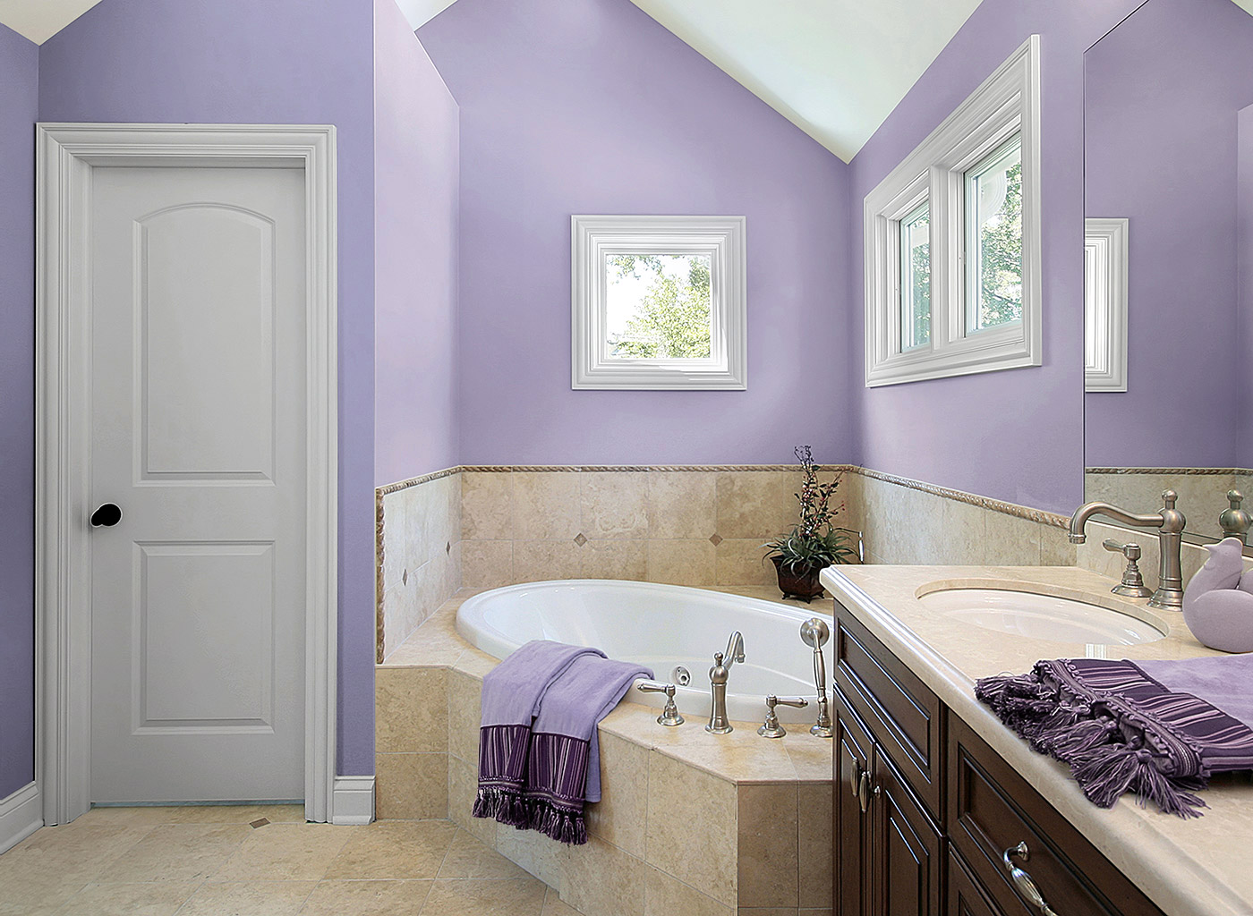 Soft Orchid Violet Bathroom