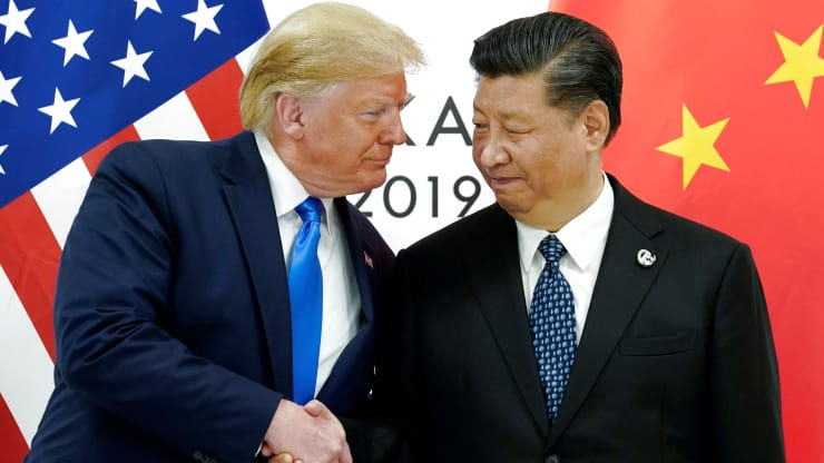   Tổng thống Mỹ Donald Trump gặp Chủ tịch Trung Quốc Tập Cận Bình tại hội nghị thượng đỉnh các nhà lãnh đạo G20 tại Nhật Bản, ngày 29/6/2019. Ảnh: Reuters.  