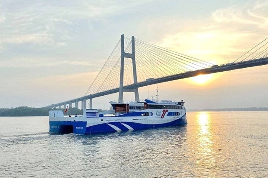 Tuyến phà biển từ huyện Cần Giờ (TP.HCM) kết nối với TP. Vũng Tàu sẽ hoạt động vào ngày 2/9. 