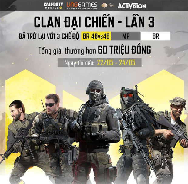 Call of Duty: Mobile VN - “Clan đại chiến” lần 3 trở lại với tổng giải thưởng hơn 60 triệu đồng