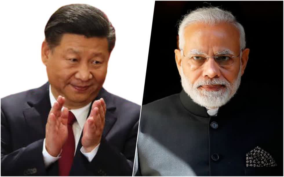Chủ tịch Trung Quốc Tập Cận Bình và Thủ tướng Ấn Độ Narendra Modi.