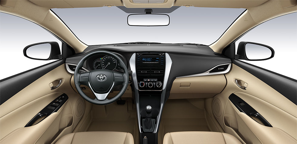 Nội thất của Toyota Vios.